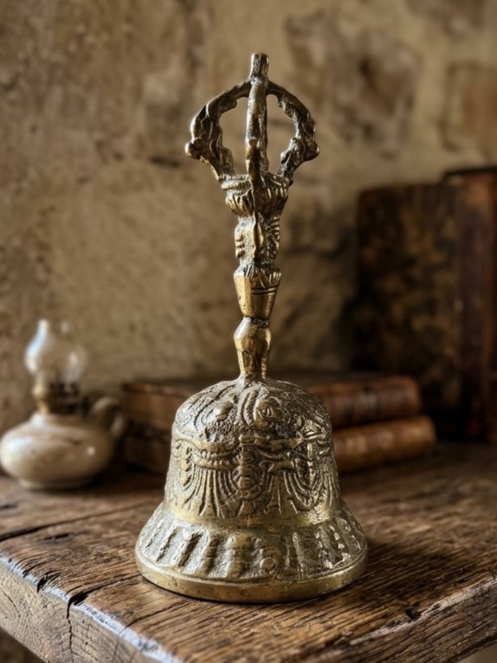 Vintage Ornate Brass Hand Bell
Made In India
Beautiful!